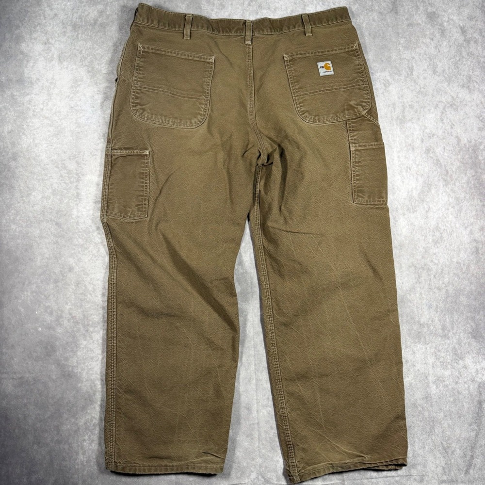 Carhartt FR Flame Resistant Canvas Work Pants Brown 38x30 Utility Carpenter 2112